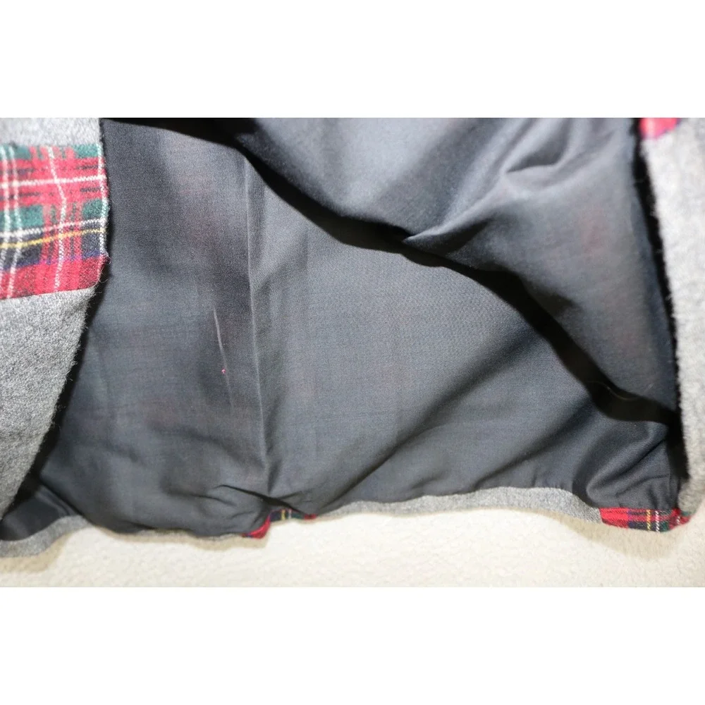 Vtg. Mr. Hank 100% Wool Plaid Drawstring Maxi Skirt-Medium-Preppy-Winter-Y2K